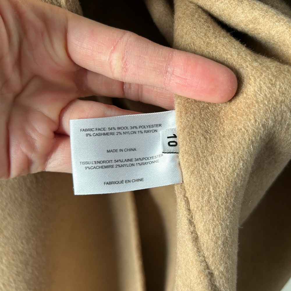 Proenza Schouler White Label tan wool/cashmere blend midi skirt - Picture 4 of 5